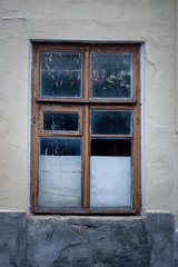 old dirty window