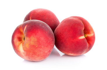 Peach isolated on white background