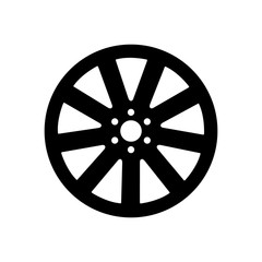 Obraz premium Wheel disks icon, logo