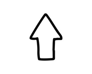 up arrow icon hand drawn design illustration,designed for web and app
