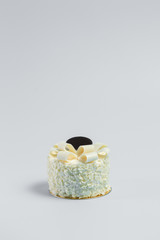 Birthday Cake On Color For The Background