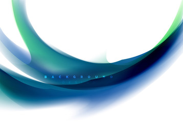 Obraz premium Holographic fluid colors flow, colorful liquid mixing colours motion concept