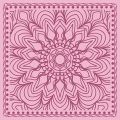 Floral geometric ornament. vector illustration.