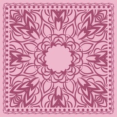 Mandala floral geometric pattern. Vector illustration