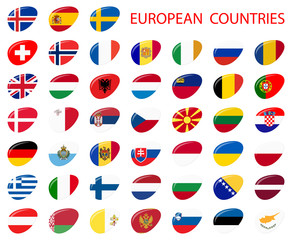 all country flags of Europe