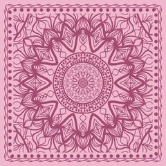 Floral pattern. vector illustration. hand drawn henna india tribal paisley background