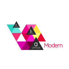 Triangle shape design abstract business logo icon design. Company logotype branding emblem idea