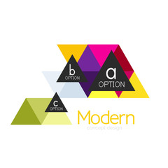 Triangle shape design abstract business logo icon design. Company logotype branding emblem idea