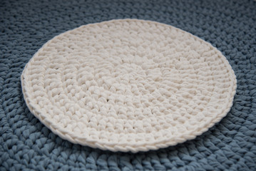 Fototapeta na wymiar background knitted on knits by hand