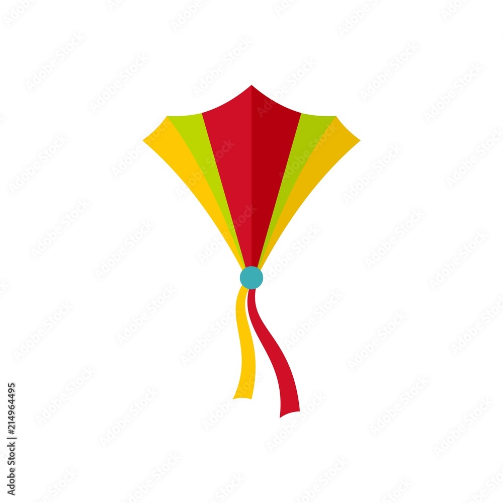 Poster string kite icon. flat illustration of string kite vector icon for web isolated on white