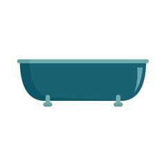 Old bathtube icon. Flat illustration of old bathtube vector icon for web isolated on white