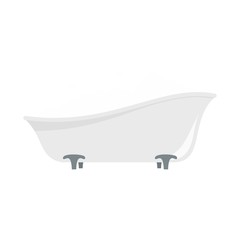 Bubblebath in bathtube icon. Flat illustration of bubblebath in bathtube vector icon for web isolated on white