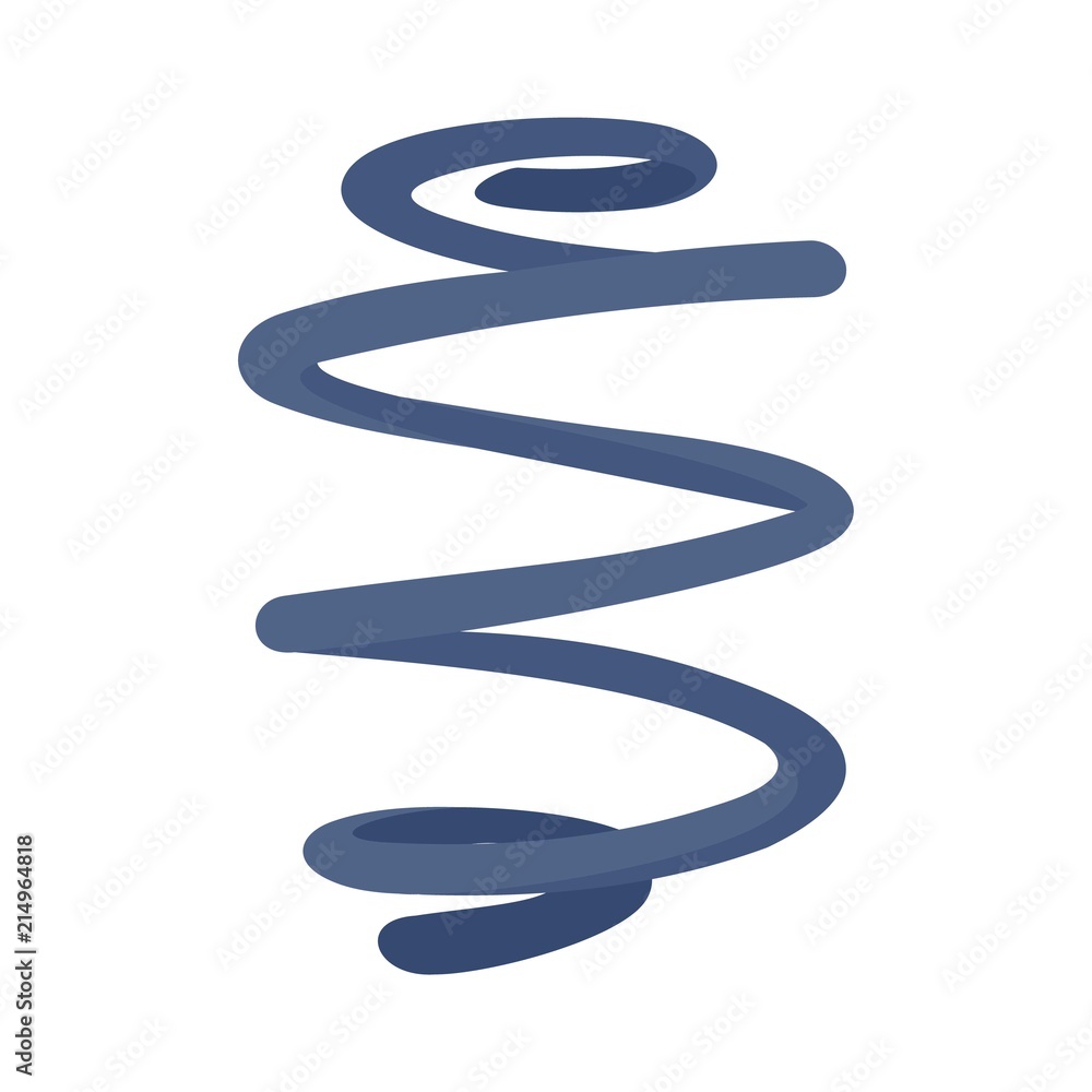 Poster elastic spring icon. flat illustration of elastic spring vector icon for web isolated on white