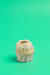 Birthday Cake On Color For The Background