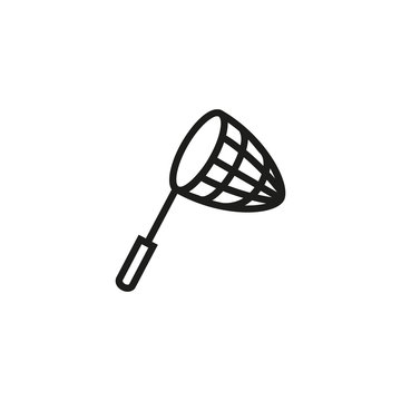 butterfly catcher thin line icon. catcher, fishnet linear icons