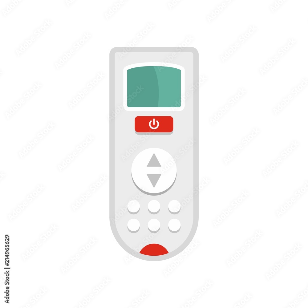 Poster remote control of conditioner icon. flat illustration of remote control of conditioner vector icon f