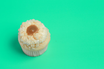 Birthday Cake On Color For The Background