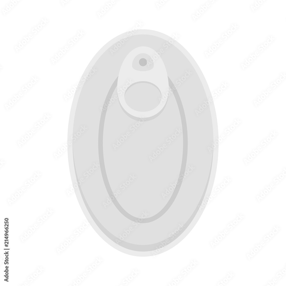 Poster top view can icon. flat illustration of top view can vector icon for web isolated on white