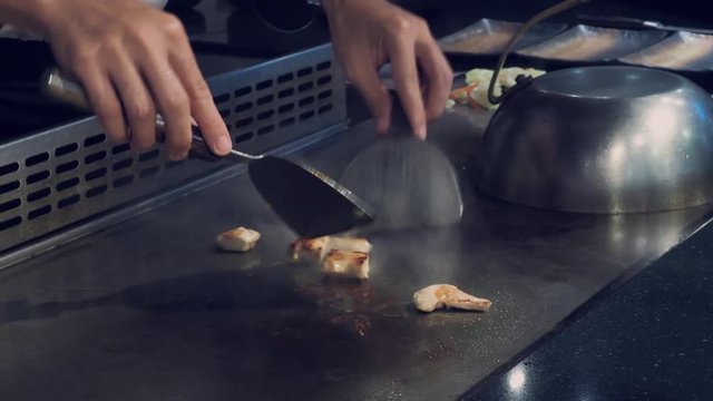 Asian restaurant kitchen