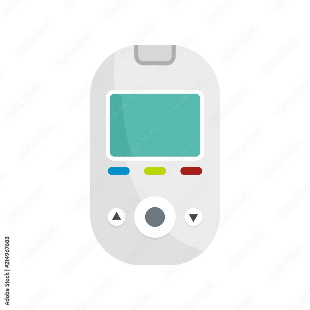 Poster glucometer tool icon. flat illustration of glucometer tool vector icon for web isolated on white