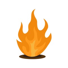 Eternal fire icon. Flat illustration of eternal fire vector icon for web isolated on white