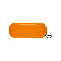 Sleeping bag icon. Flat illustration of sleeping bag vector icon for web isolated on white