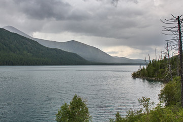 Landscape with beautiful mountain lake
