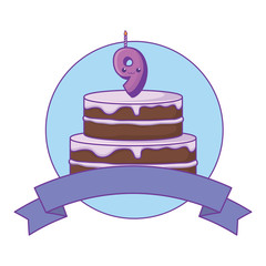 Birthday cake icon