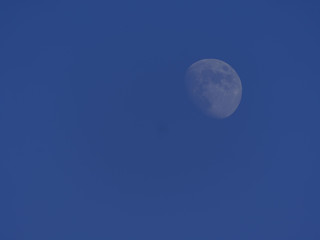 Naklejka na ściany i meble Lune et ciel bleu