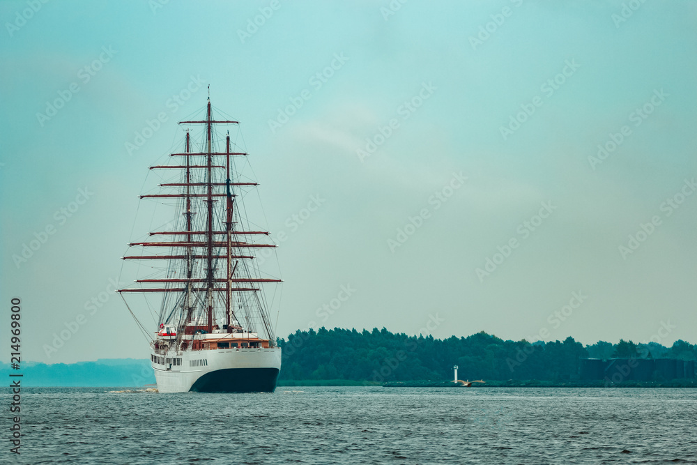 Canvas Prints Three mast sailing ship