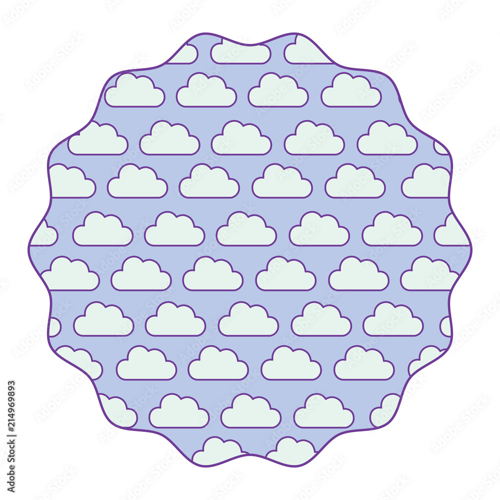Poster clouds pattern design