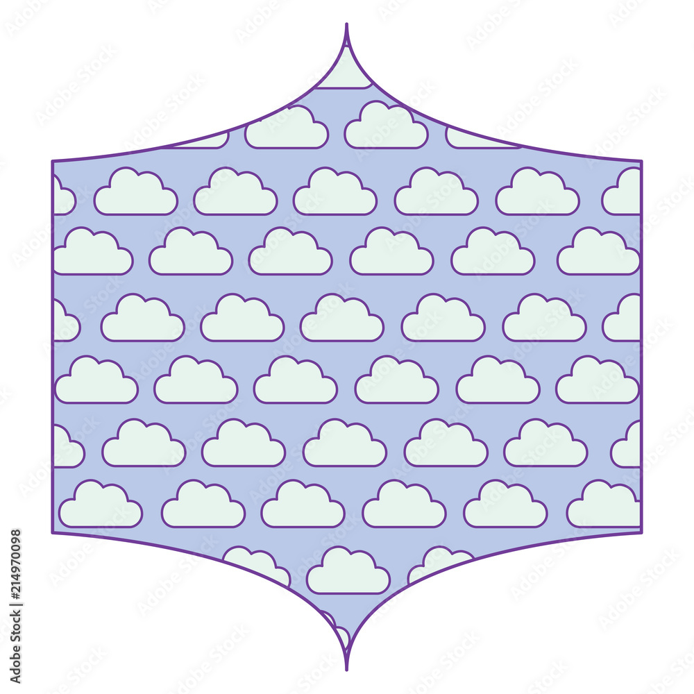 Poster clouds pattern design