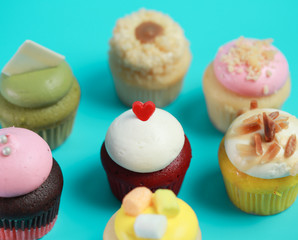 Birthday Cake On Color For The Background