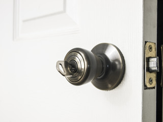 Key in door lock