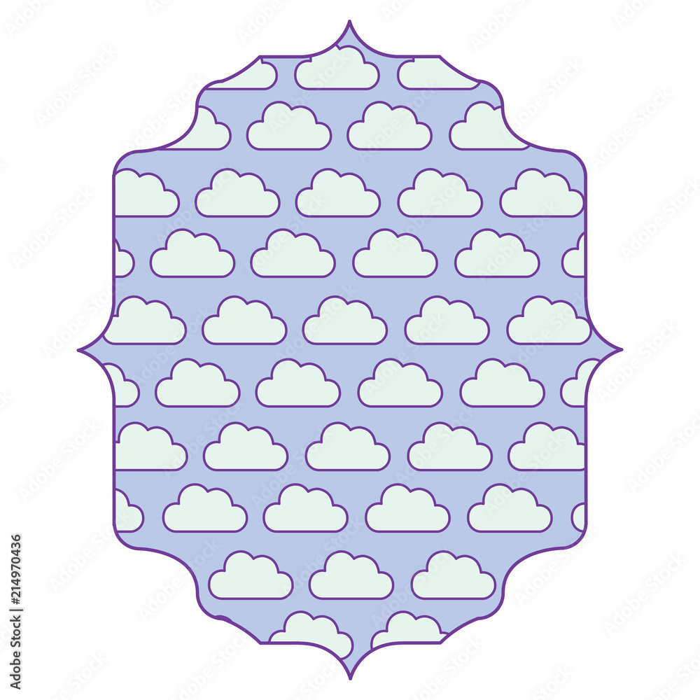 Poster clouds pattern design