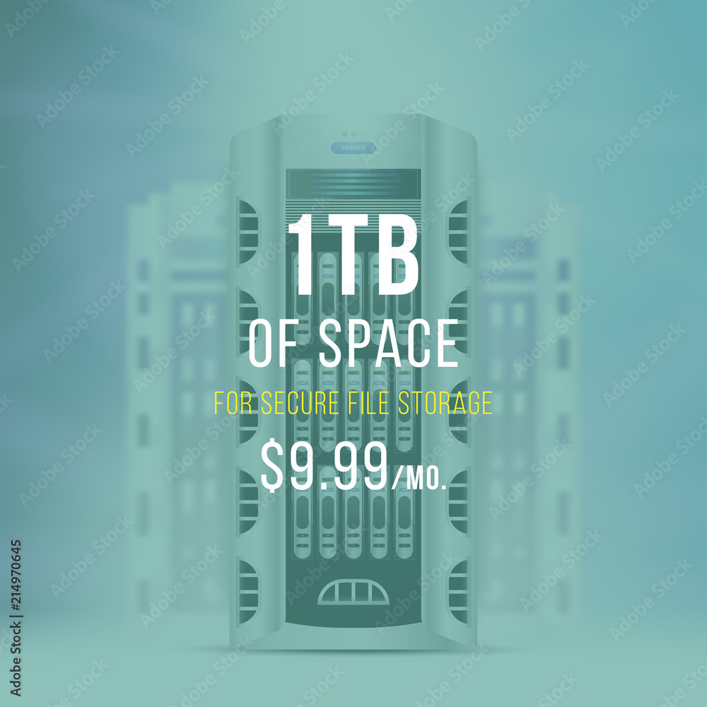 Aufkleber servers data center cloud computing concept vector. flat vector illustration eps 10