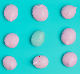 Birthday Cake On Color For The Background