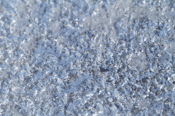 Ice from the window