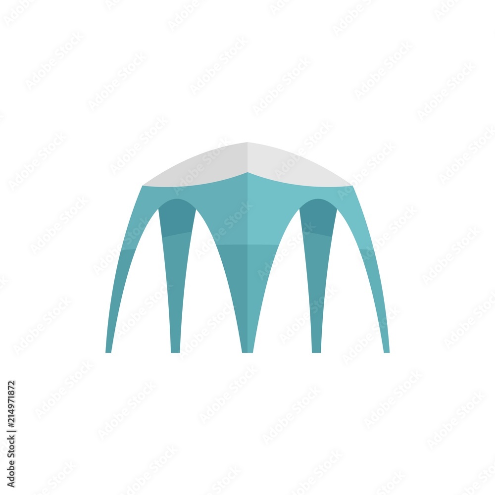 Poster Hight tent icon. Flat illustration of hight tent vector icon for web isolated on white