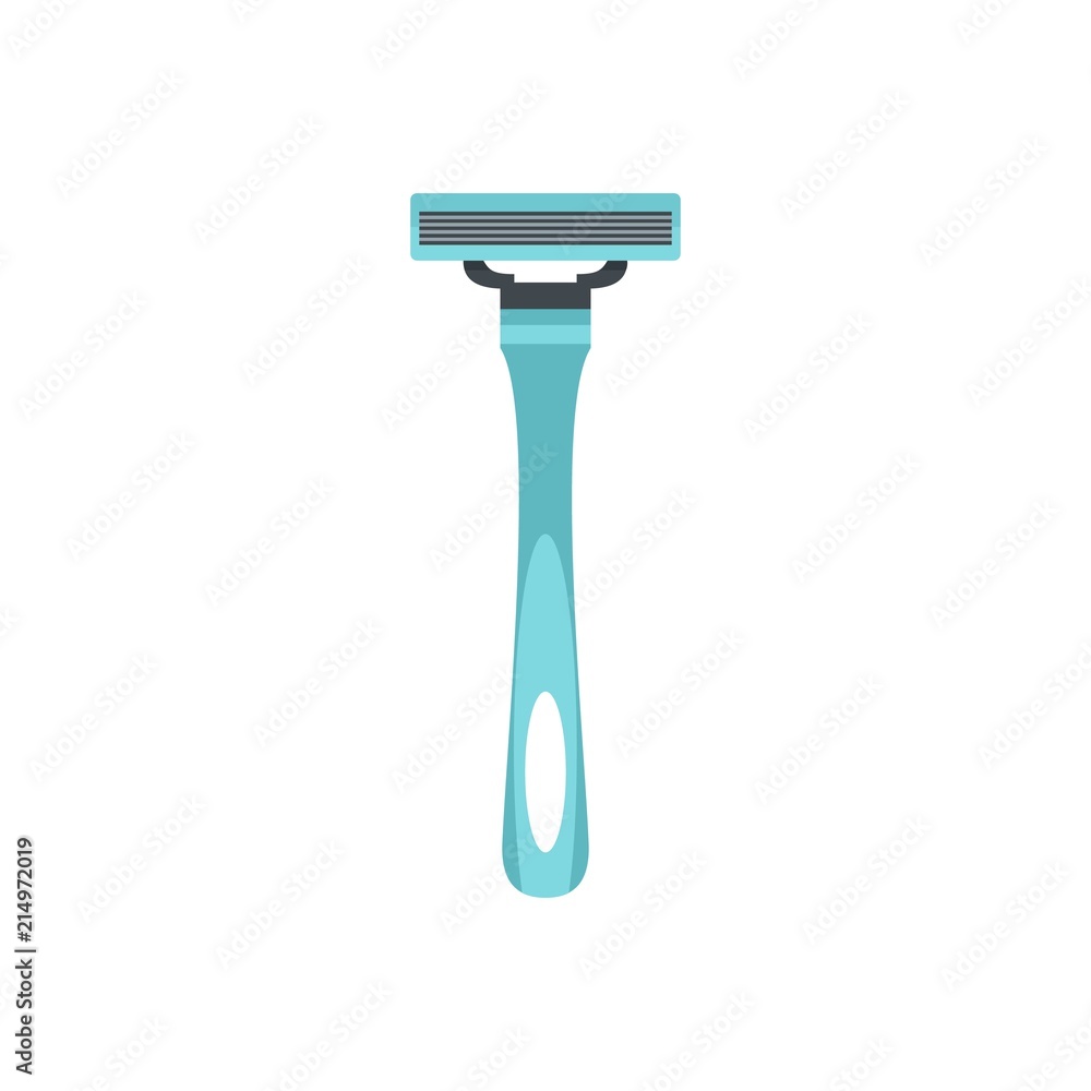 Poster man razor icon. flat illustration of man razor vector icon for web isolated on white