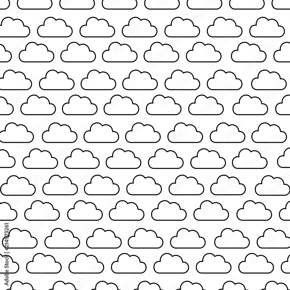 Poster clouds pattern design