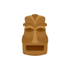 Hawaian idol icon. Flat illustration of hawaian idol vector icon for web isolated on white