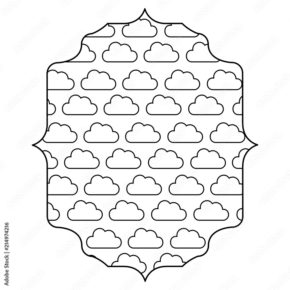 Poster clouds pattern design