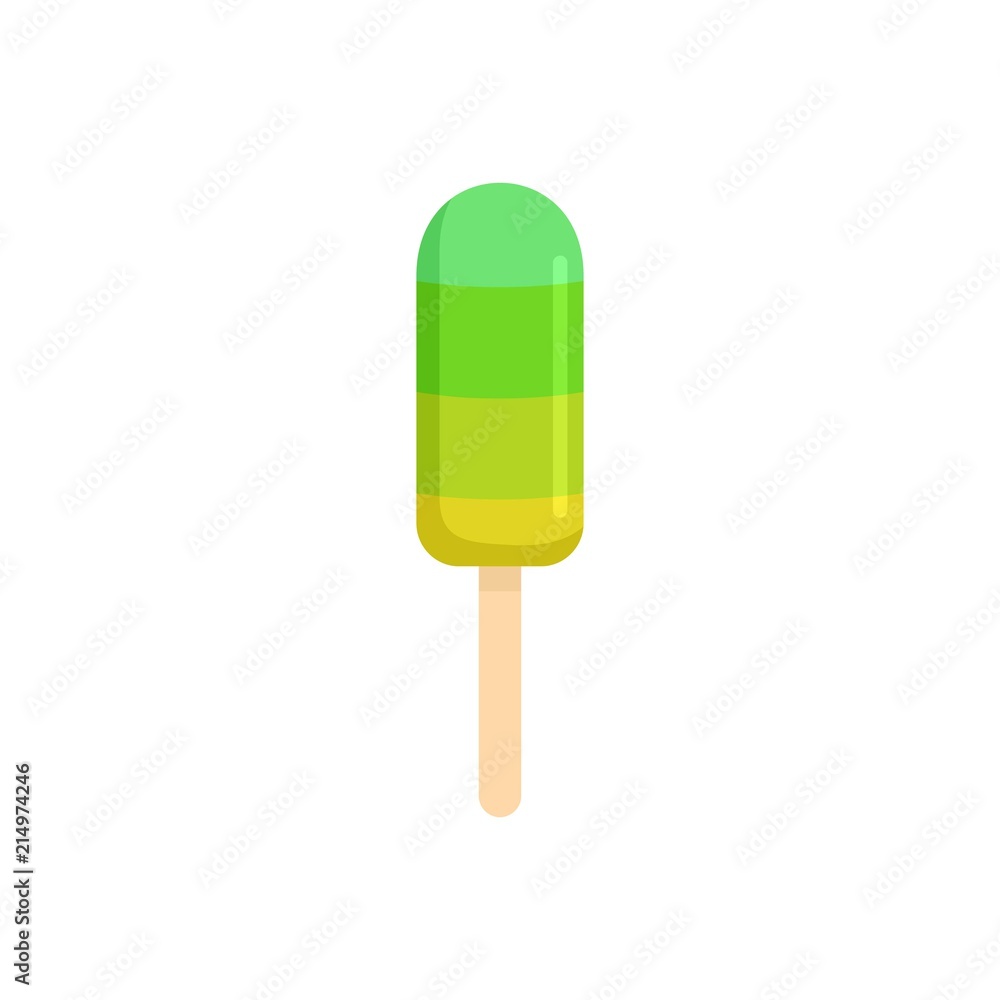 Aufkleber lime ice cream icon. flat illustration of lime ice cream vector icon for web isolated on white