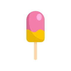 Cold ice cream icon. Flat illustration of cold ice cream vector icon for web isolated on white