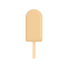 Soft white ice cream icon. Flat illustration of soft white ice cream vector icon for web isolated on white