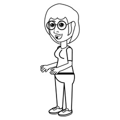 cartoon woman design