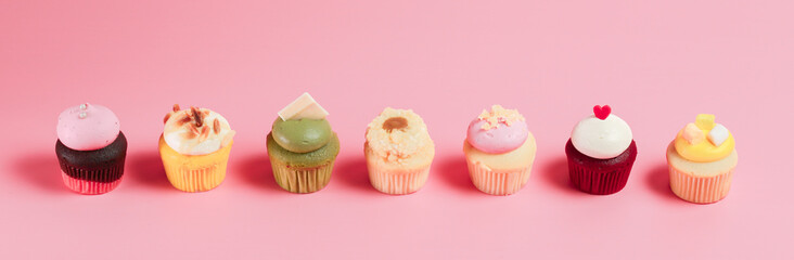 Birthday Cake On Color For The Background