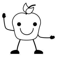 Kawaii apple icon