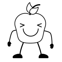 Kawaii apple icon